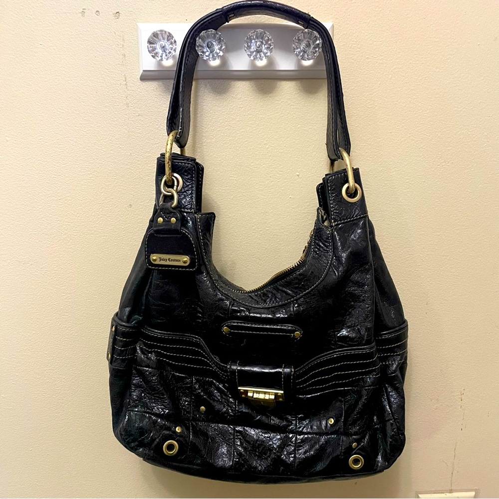 Juicy Couture Black Leather Bag